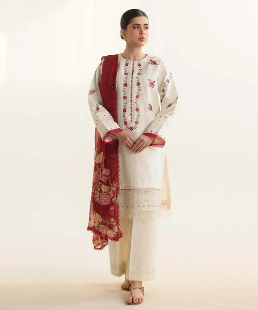 3pc lawn embroidered dress