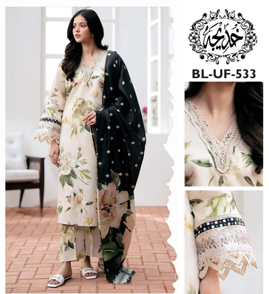 BAROUQA LAWN embroidered suit