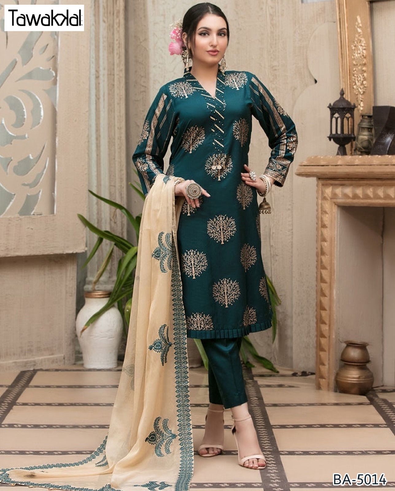 lawn embroidered 3pc