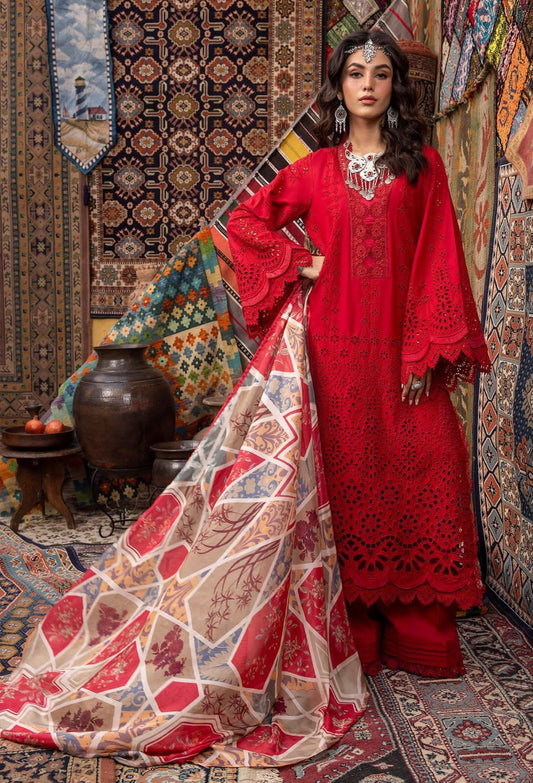 heavy embroidered lawn 3pc