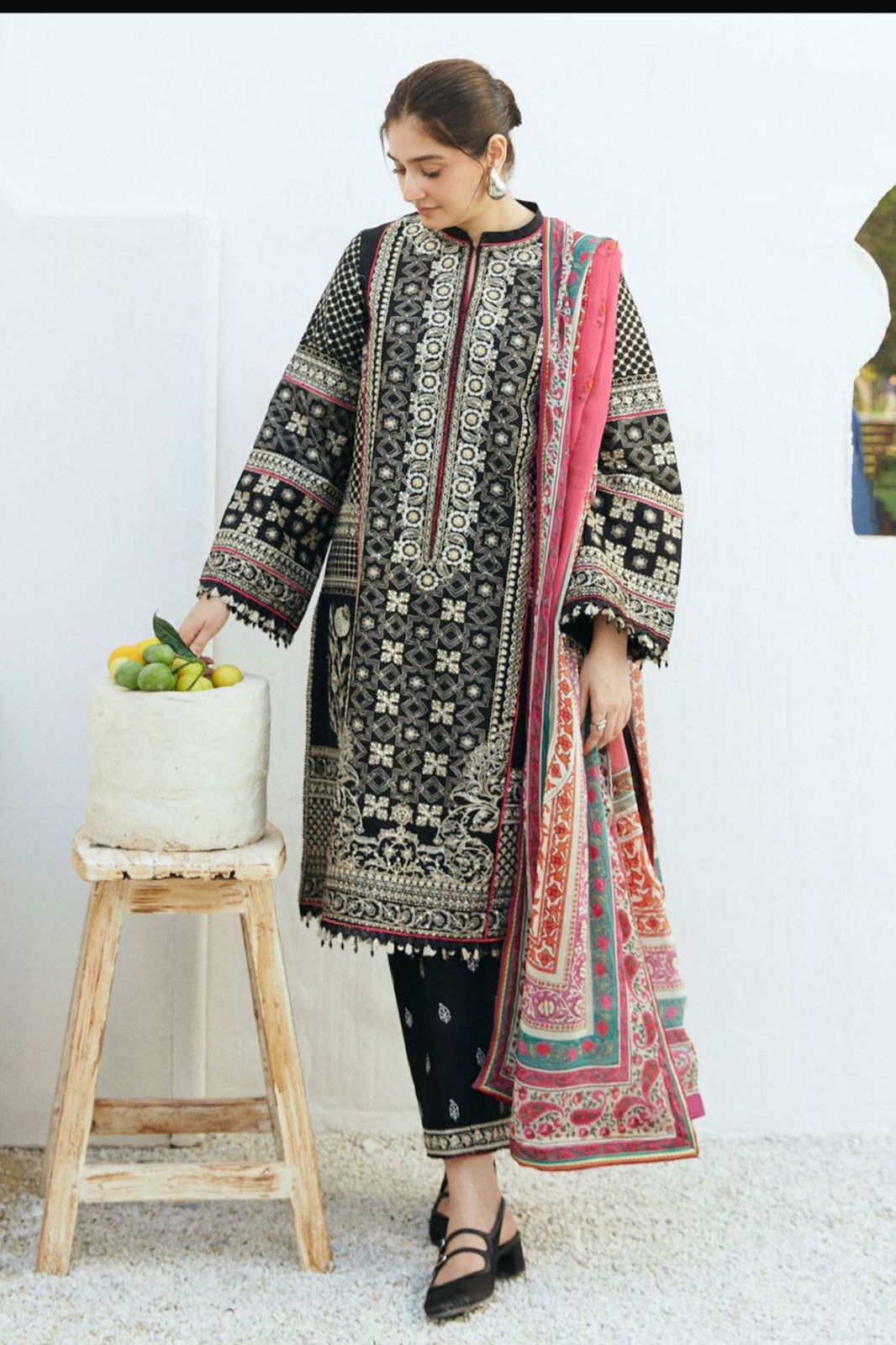 lawn embroidered 3pc