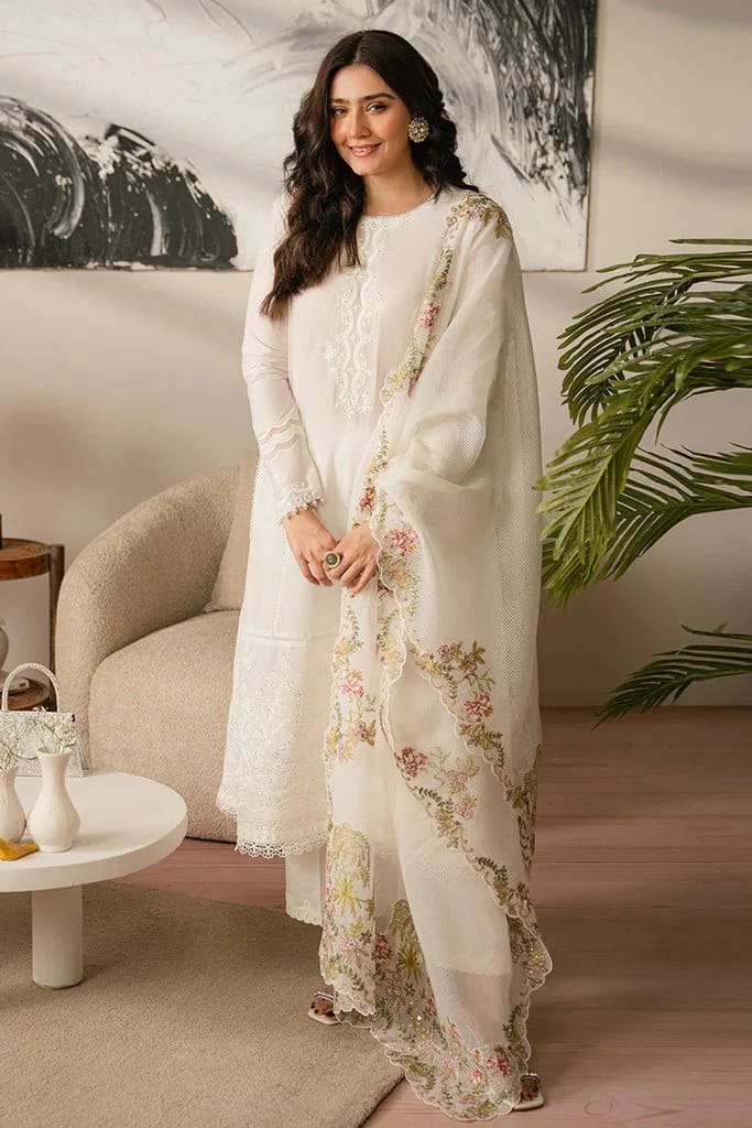 lawn embroidered 3pc