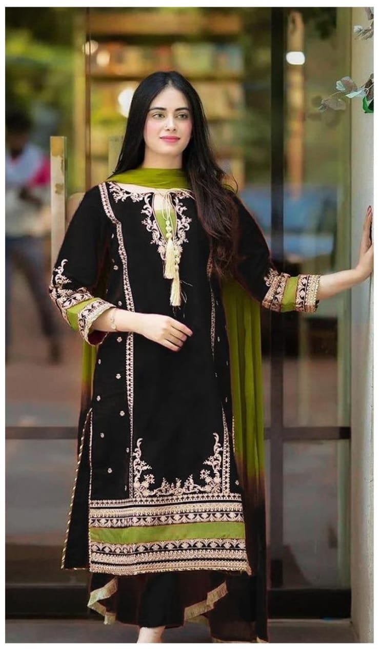 lwan embroidered 3pc