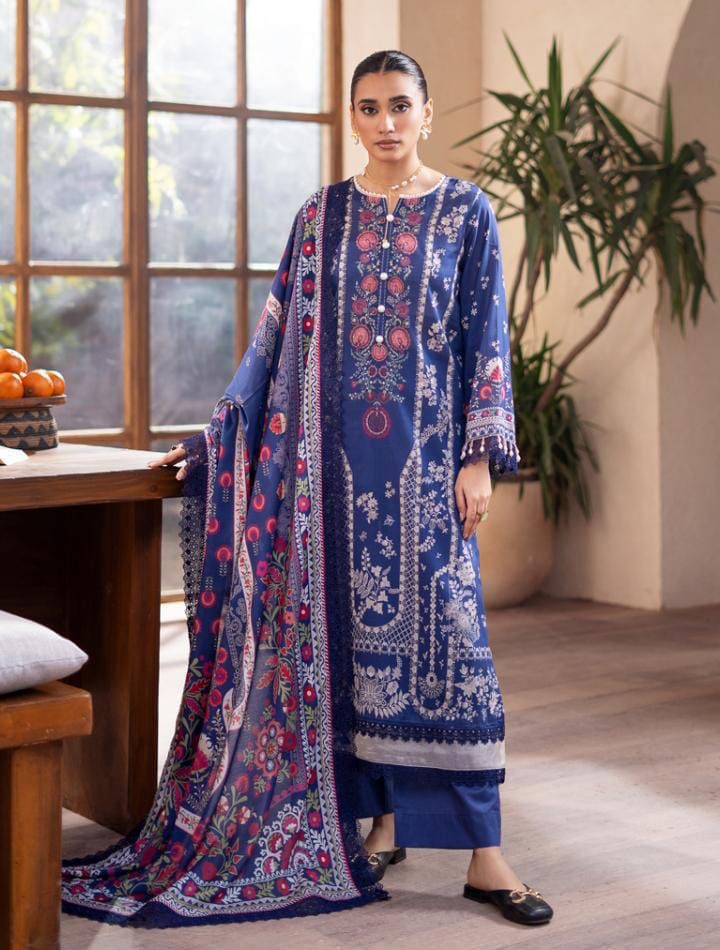 printed luxury lawn 3pc