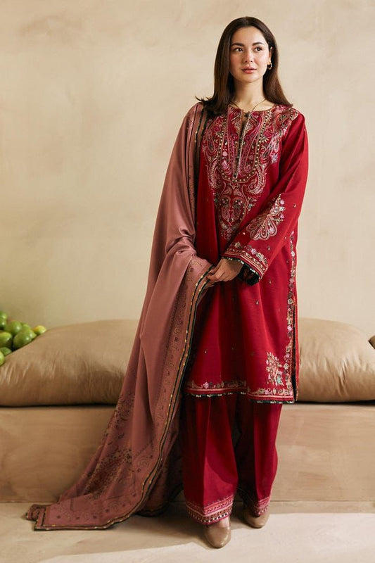 heavy embroidered lawn 3pc