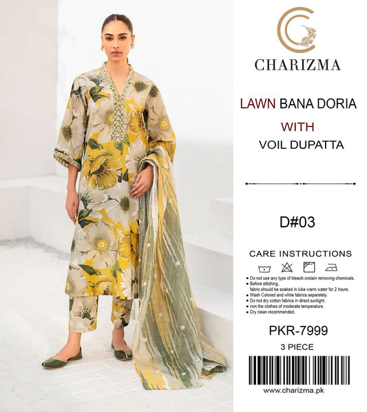 printed lawn 3pc