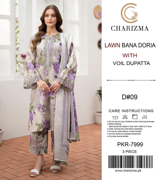 printed lawn 3pc